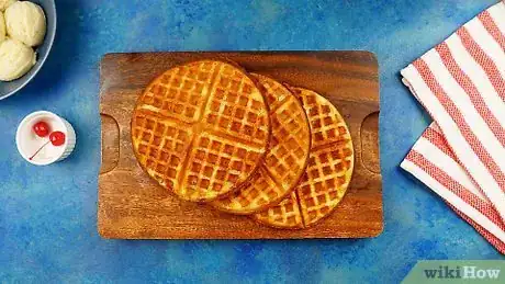 Image titled Make a Belgian Waffle Sundae Step 3