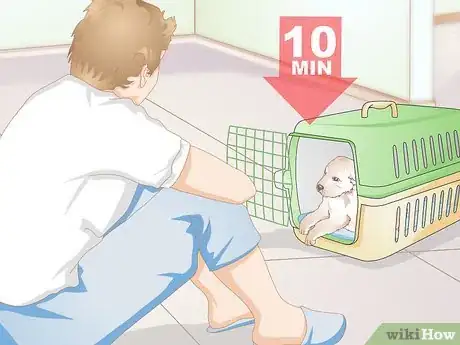 Image titled Crate Train a Small Dog Step 6