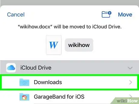 Image titled Save a Word Document in iCloud Step 7