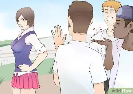 Image titled Deal With Boys Who Are Obsessed With Your Boobs Step 1