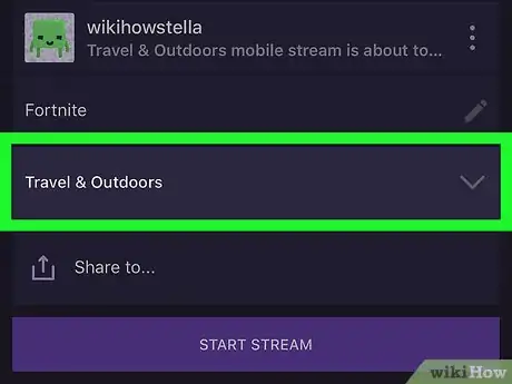 Image titled Share a Link to a Twitch Stream on iPhone or iPad Step 6