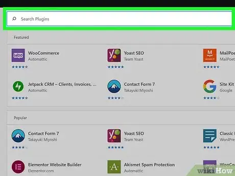 Image titled Add a Plugin to WordPress Step 5