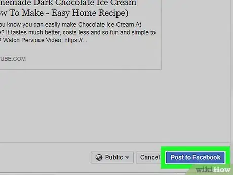Image titled Post a YouTube Video on Facebook Step 16