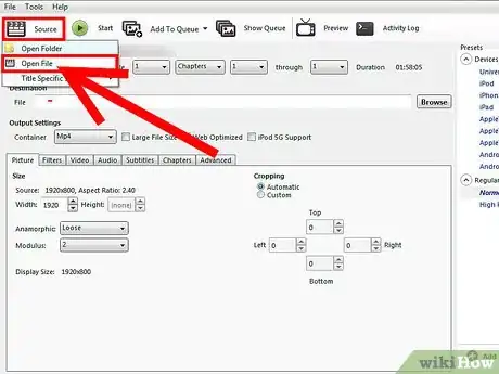 Image titled Rip Dvd Movie to Mkv by Handbrake Step 4