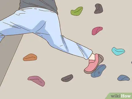 Image titled Rock Climb Overhangs on a Rock Wall Step 8