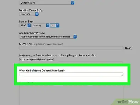 Image titled Manage Your Public Profile Information on Goodreads Step 17