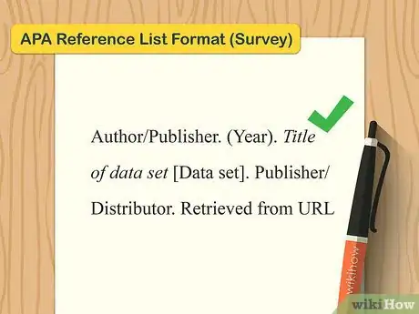 Image titled Cite a Survey in APA Step 1