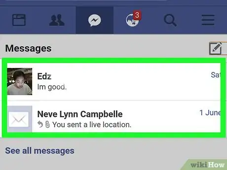 Image titled Send a Facebook Message Without Facebook Messenger on Android Step 3