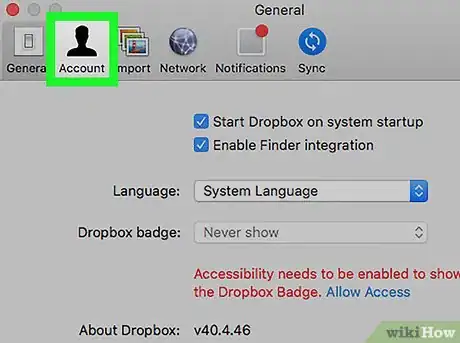 Image titled Log Out on Dropbox on PC or Mac Step 2