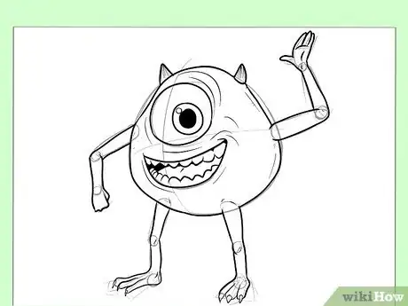 Image titled Draw Mike from Monster's, Inc Step 10