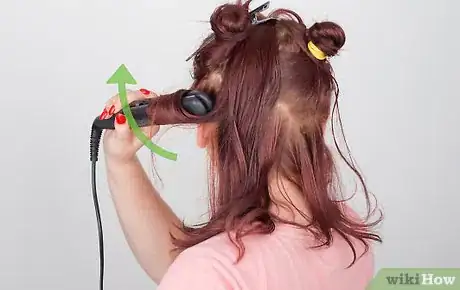 Image titled Do Curls with a Flat Iron Step 5