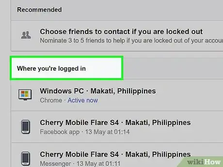 Image titled Log Out of Facebook Everywhere on a PC or Mac Step 5