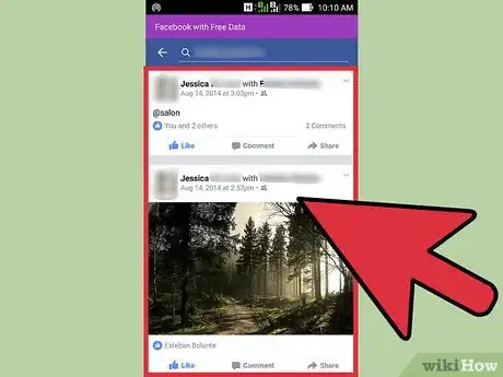 Image titled Delete Comments or Posts on Facebook on the Facebook App Step 1