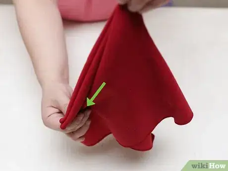Image titled Fold a Napkin for a Napkin Ring Step 3