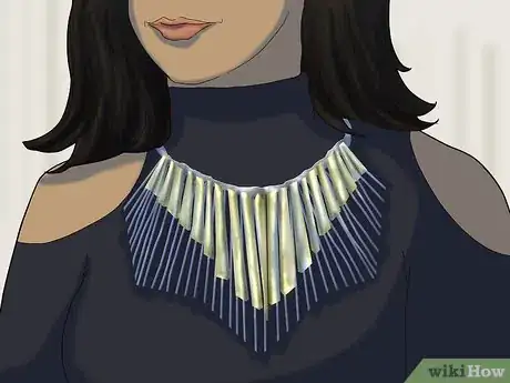 Image titled Wear a Bib Necklace Step 1