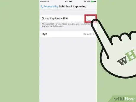 Image titled Disable Subtitles and Captioning on an iPhone Step 5