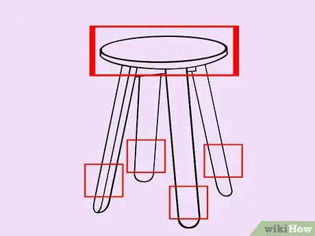 Image titled Draw a Stool Step 1