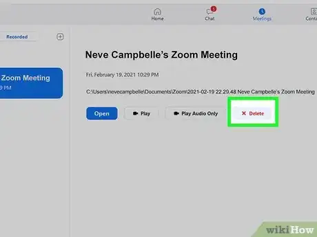 Image titled Delete a Zoom Recording Step 5