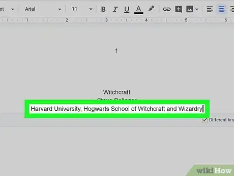 Image titled Create an APA Style Title Page via Google Drive Step 11