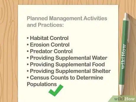 Image titled Write a Wildlife Management Plan Step 7
