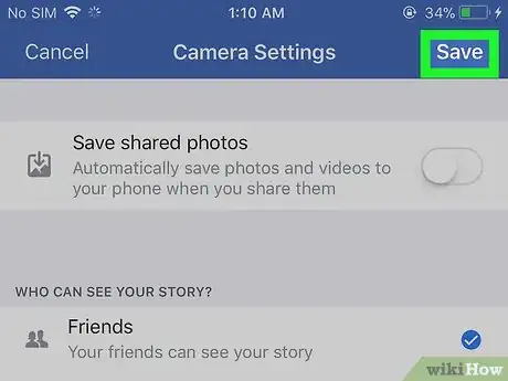 Image titled Change Who Can See Your Facebook Stories on iPhone or iPad Step 6