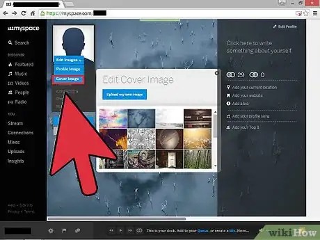 Image titled Edit Your MySpace Background Step 1
