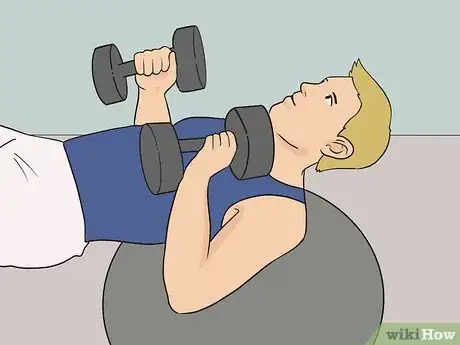 Image titled Do Balance Ball Dumbell Chest Press Step 5.jpeg