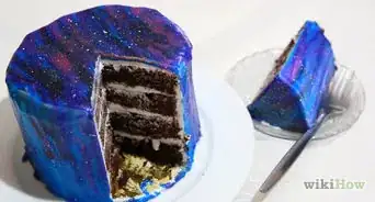 Make a Galaxy Mirror Cake