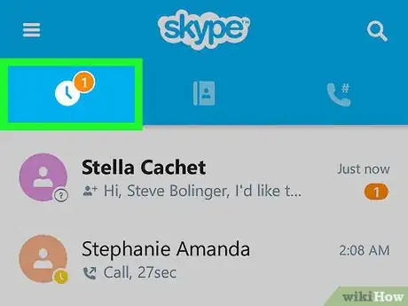 Image titled Block Contact Requests on Skype on Android Step 2