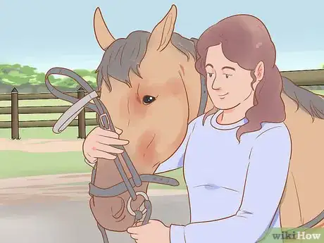 Image titled Tack Up Using English Tack Step 9