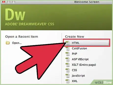 Image titled Make a Web Page Using Dreamweaver Step 3
