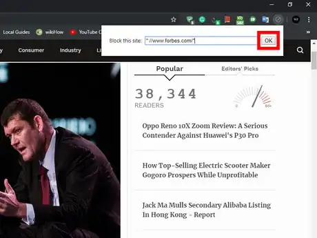 Image titled Block Specific Websites from Google Results.png