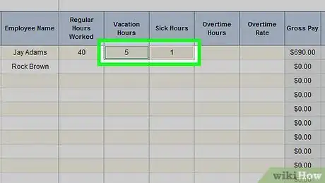 Image titled Prepare Payroll in Excel Step 15