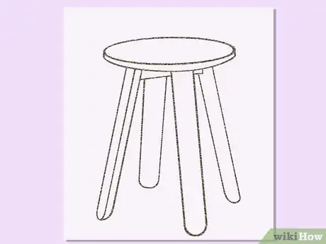 Image titled Draw a Stool Step 4