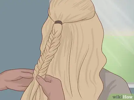 Image titled Make a Half‐Up Fishtail Ponytail Step 7