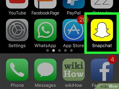 Image titled Turn On Night Mode on Snapchat for iPhone or iPad Step 1