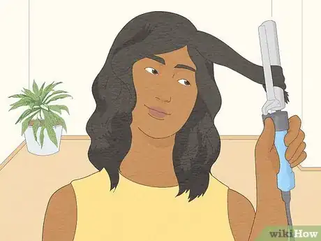 Image titled Curl Black Hair with a Curling Iron Step 14