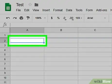 Image titled Divide on Google Sheets on PC or Mac Step 3