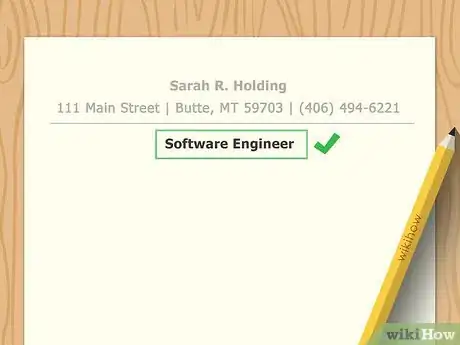 Image titled Format a Resume Step 2