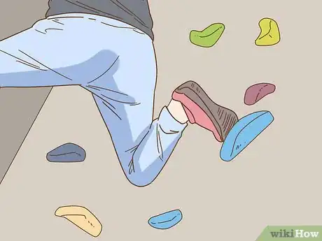 Image titled Rock Climb Overhangs on a Rock Wall Step 9