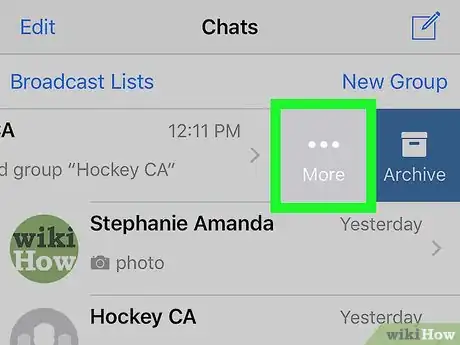 Image titled Mute a Group Chat on WhatsApp on iPhone or iPad Step 4