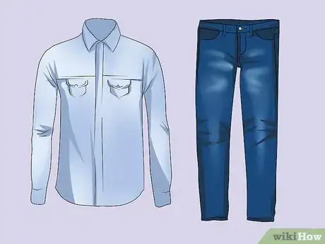 Image titled Wear a Denim Shirt Step 6