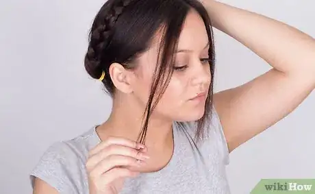 Image titled Milkmaid Braid Your Hair Step 11