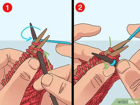 Image titled Work a Three Needle Bind Off Step 2