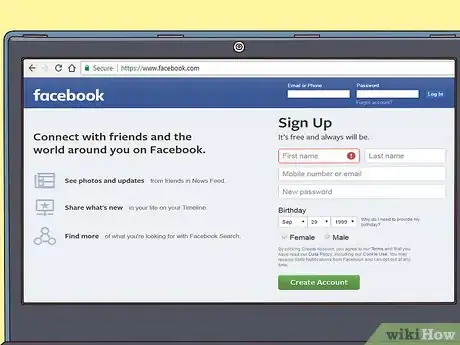 Image titled Ignore People on Facebook Step 1