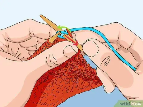 Image titled Work a Three Needle Bind Off Step 3