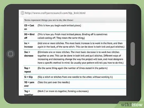 Image titled Read a Knitting Pattern Step 5