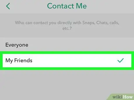 Image titled Allow Only Friends to Contact You in Snapchat Step 5