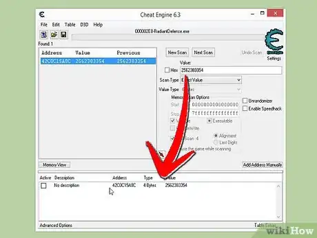 Image titled Hack Radiant Defense on Windows 8 Using Cheat Engine Step 23