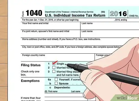 Image titled Determine Your Tax Filing Status Step 1